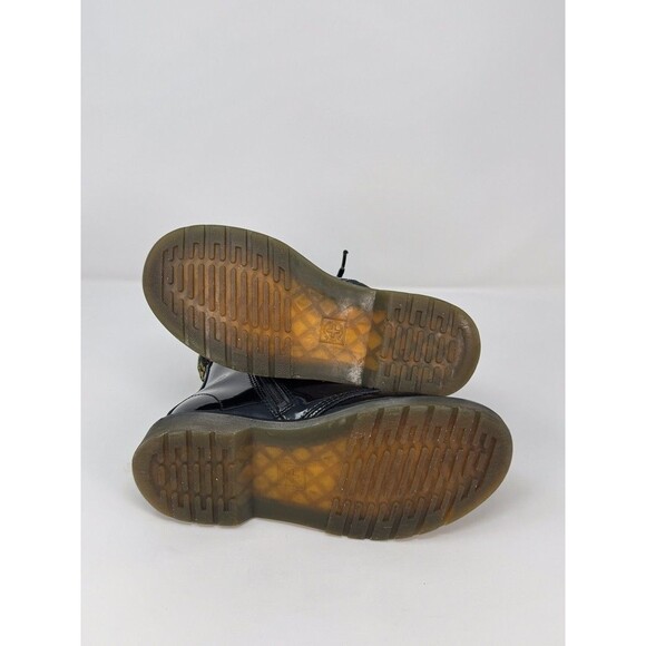 Dr Martens 1460 Juniors Combat Boots Black Patent Leather Lace Up Booties US 3 - Picture 7 of 9